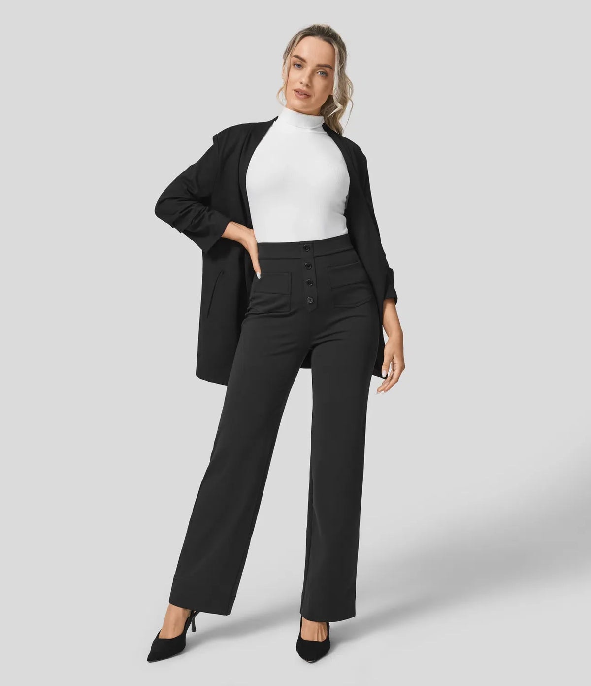 Calça Casual Cintura Alta Lunna