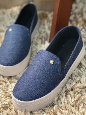 Tênis Slip On Feminino Iate Casual fácil Super Confortavel