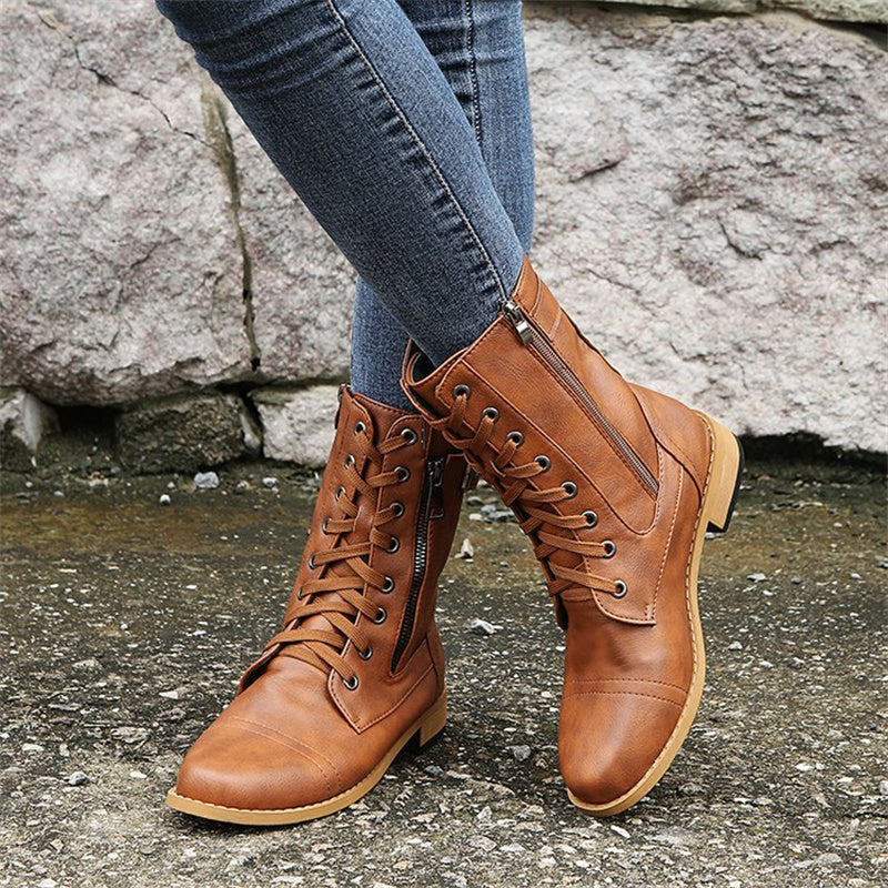 Bota Feminina de Inverno em Couro Legítimo - Vanguard