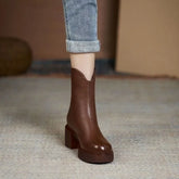 Bota Feminina de Inverno em Couro Legítimo - Stella