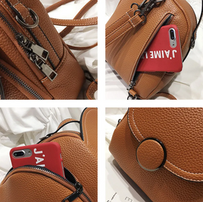 Mochila Feminina em Couro Genuíno - Felyciia Premium