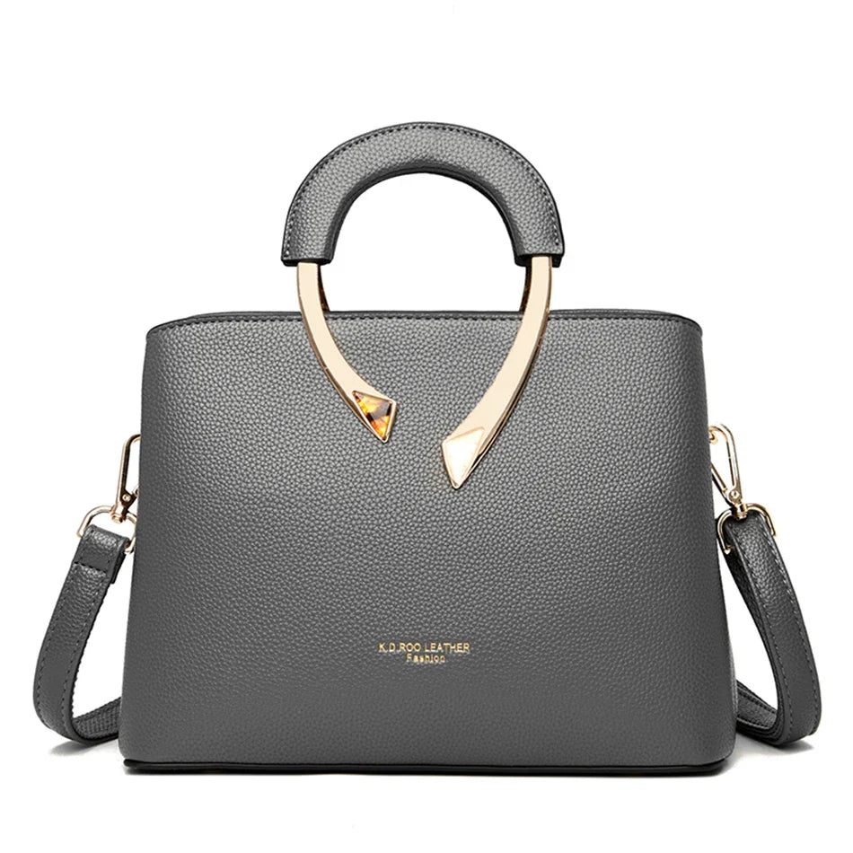 Bolsa Feminina em Couro Genuíno - Luxo Elegance
