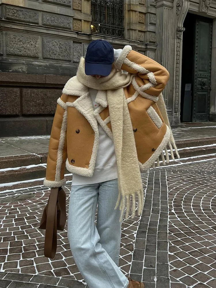 Jaquetas Feminina de Inverno em Couro Legítimo - Aurora
