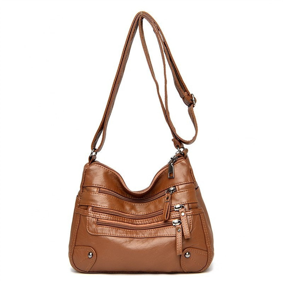 Bolsa Transversal Feminina em Couro Genuíno - Stephan Ferrera